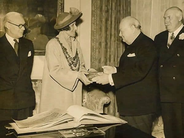 Charles Fox with Winston Churchill