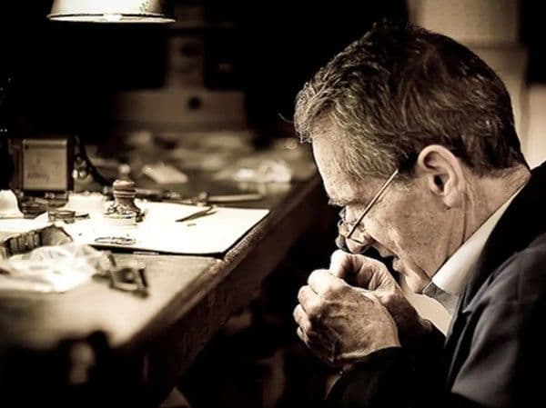 A worker in the workshop