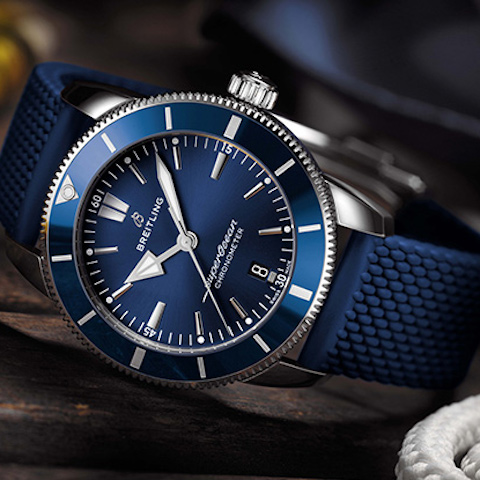 Breitling watch in blue